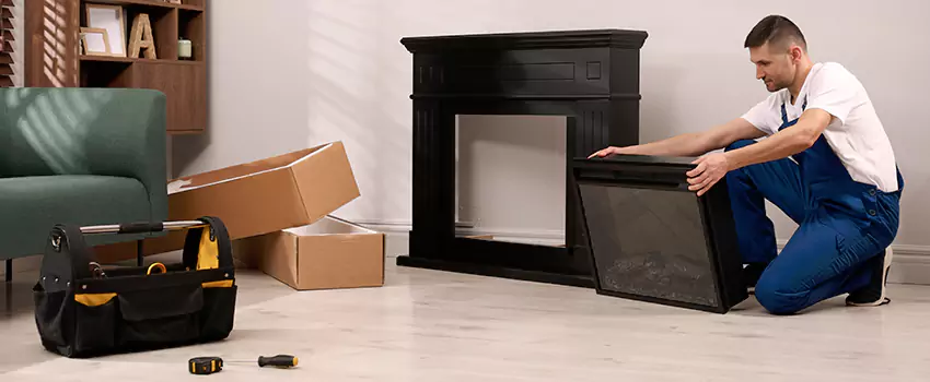 Old Rusted Metal Fireplace Repair And Replacement in Nederland, TX