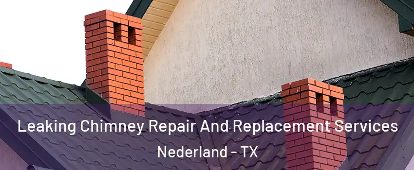  Leaking Chimney Repair And Replacement Services Nederland - TX